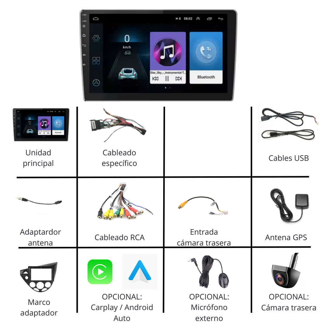 Pantalla Android Ford Focus mk1