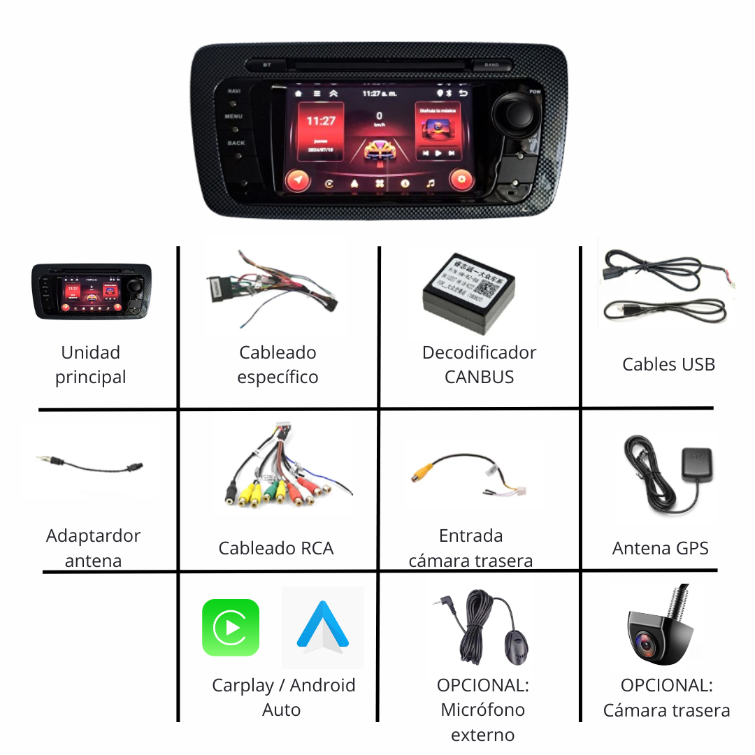 Pantalla Ibiza 6J / Radio Android