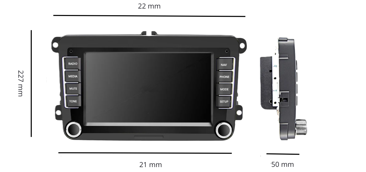 Radio Android 7 pulgadas para Volkswagen