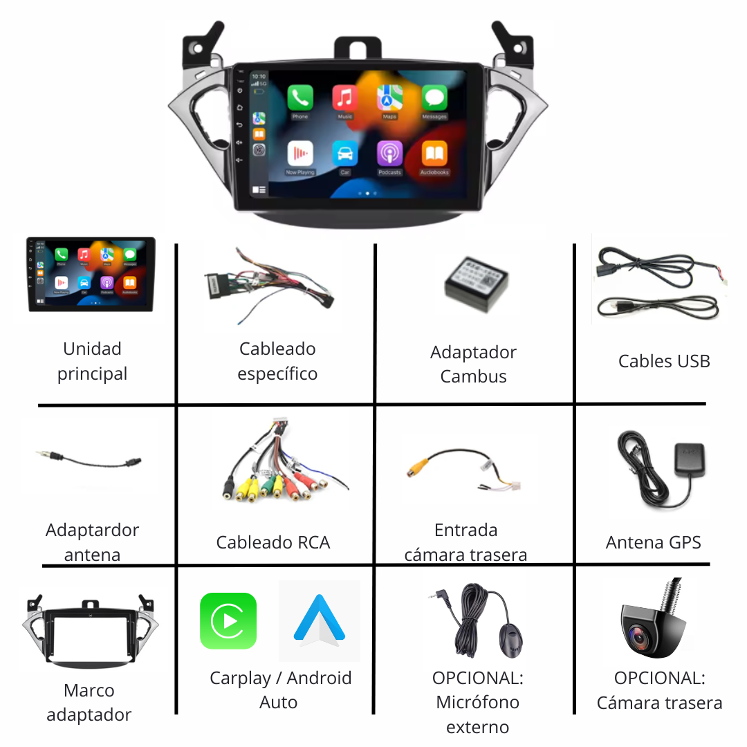 Pantalla Android Opel Corsa E