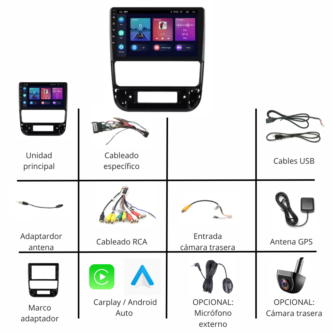 Pantalla Android Peugeot 406