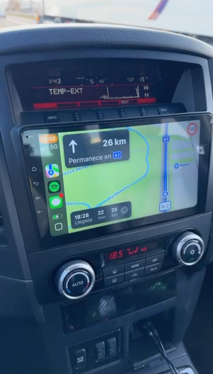 Pantalla / Radio Android para Mitsubishi Montero V80 V90 (2006-2021) – CarPlay y Android Auto – Plug & Play