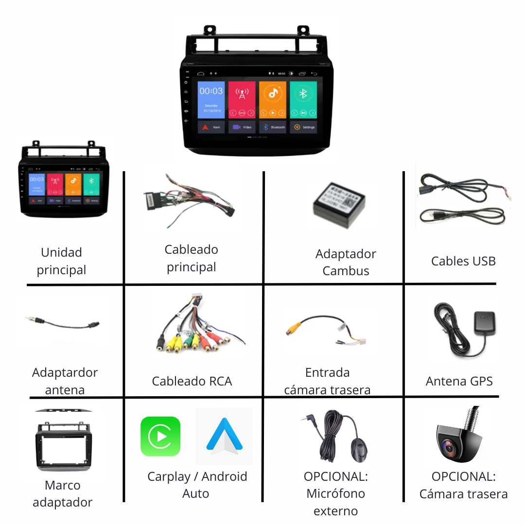 Pantalla Android Touareg 2