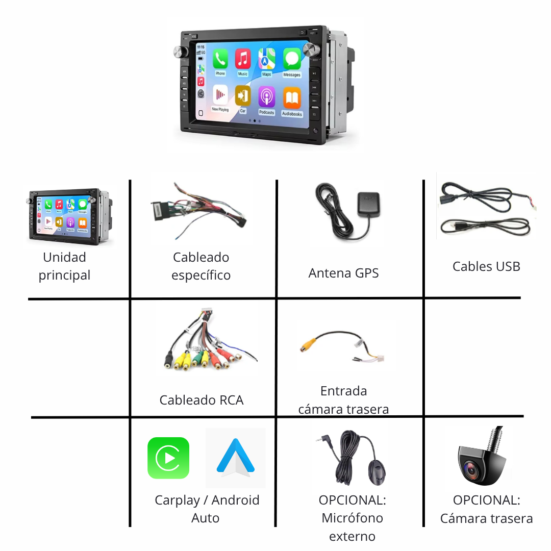 Radio Android Volkswagen Golf 4 / Seat Ibiza 6L