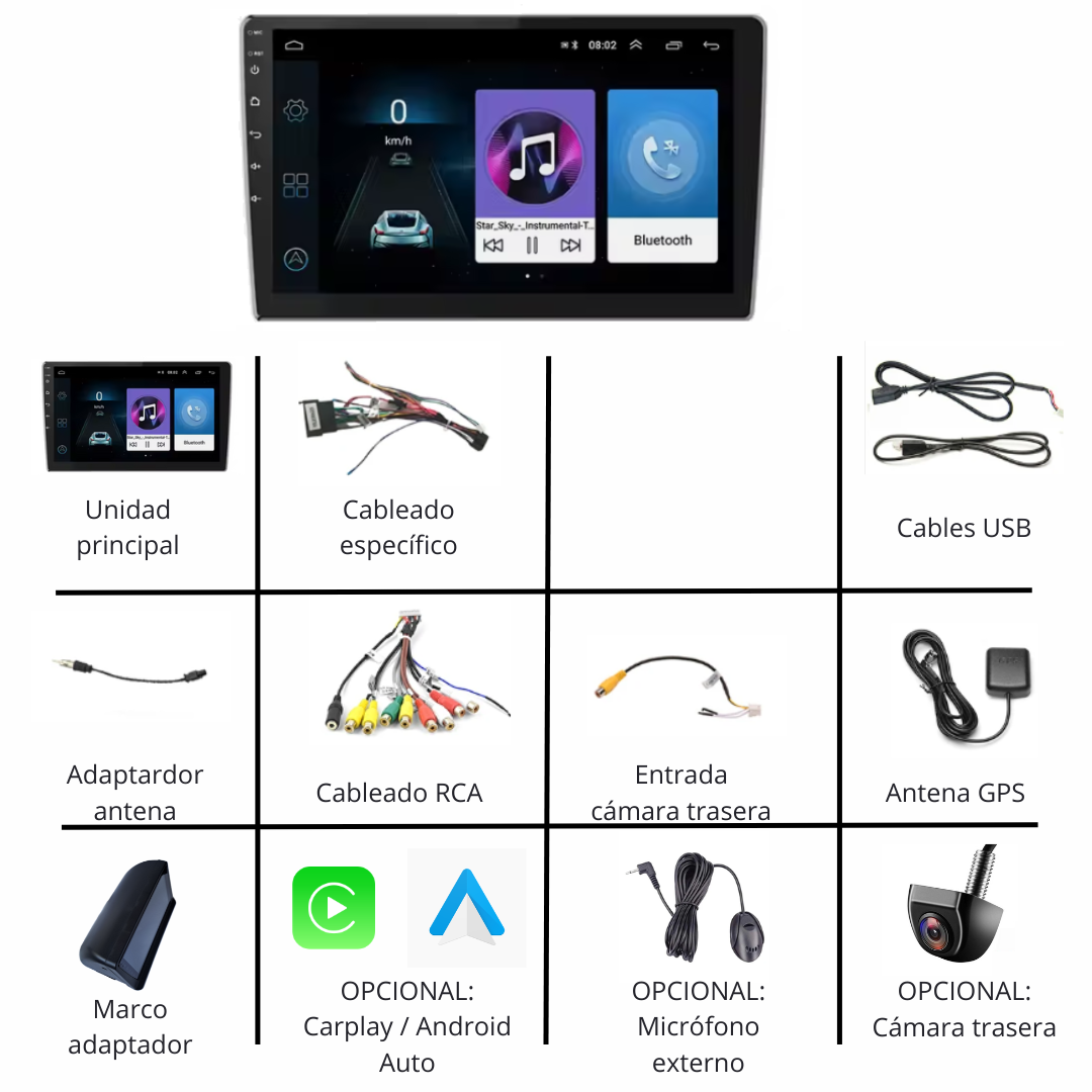 Pantalla Android Montero v20 v40