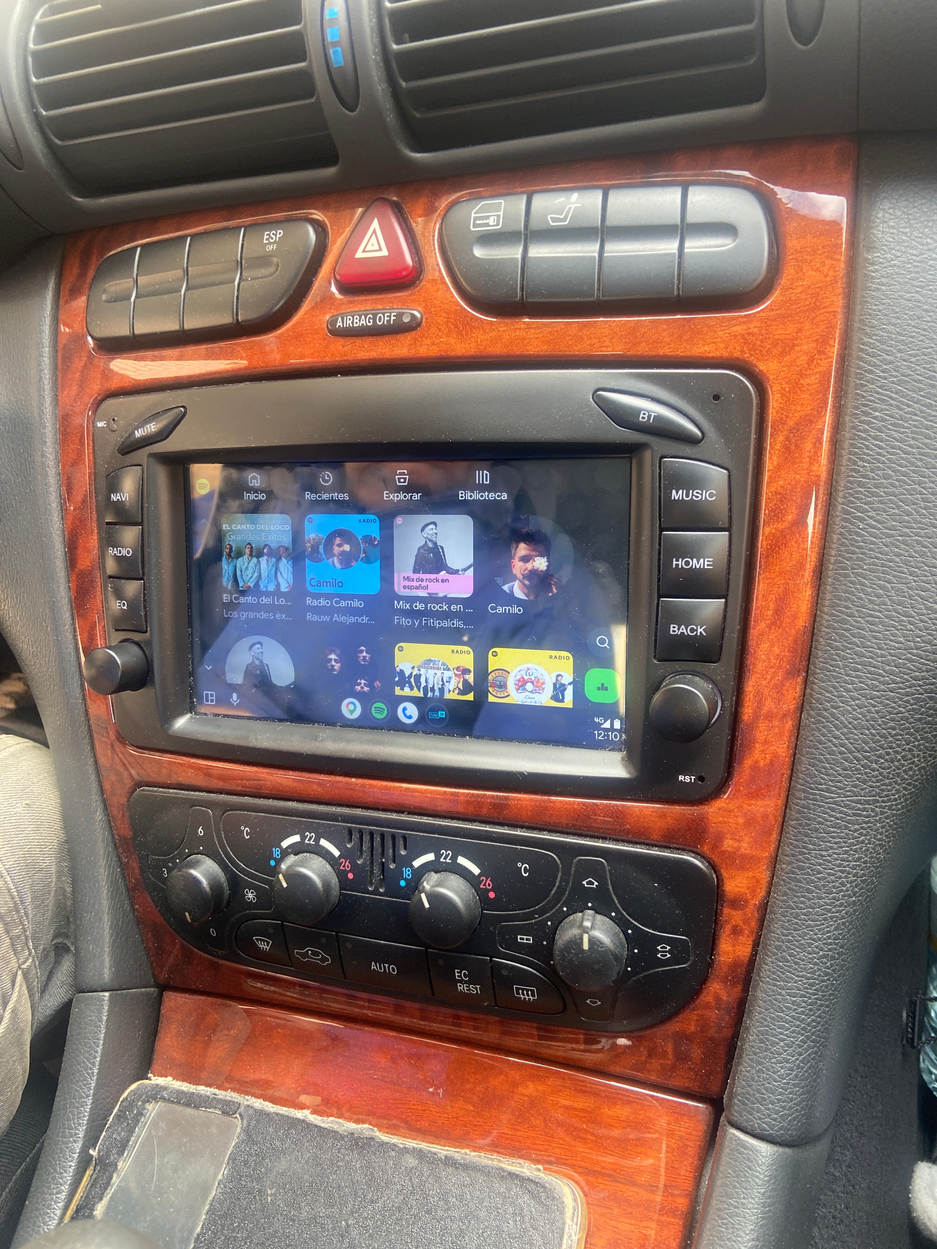 Radio Android Mercedes Clase C w203