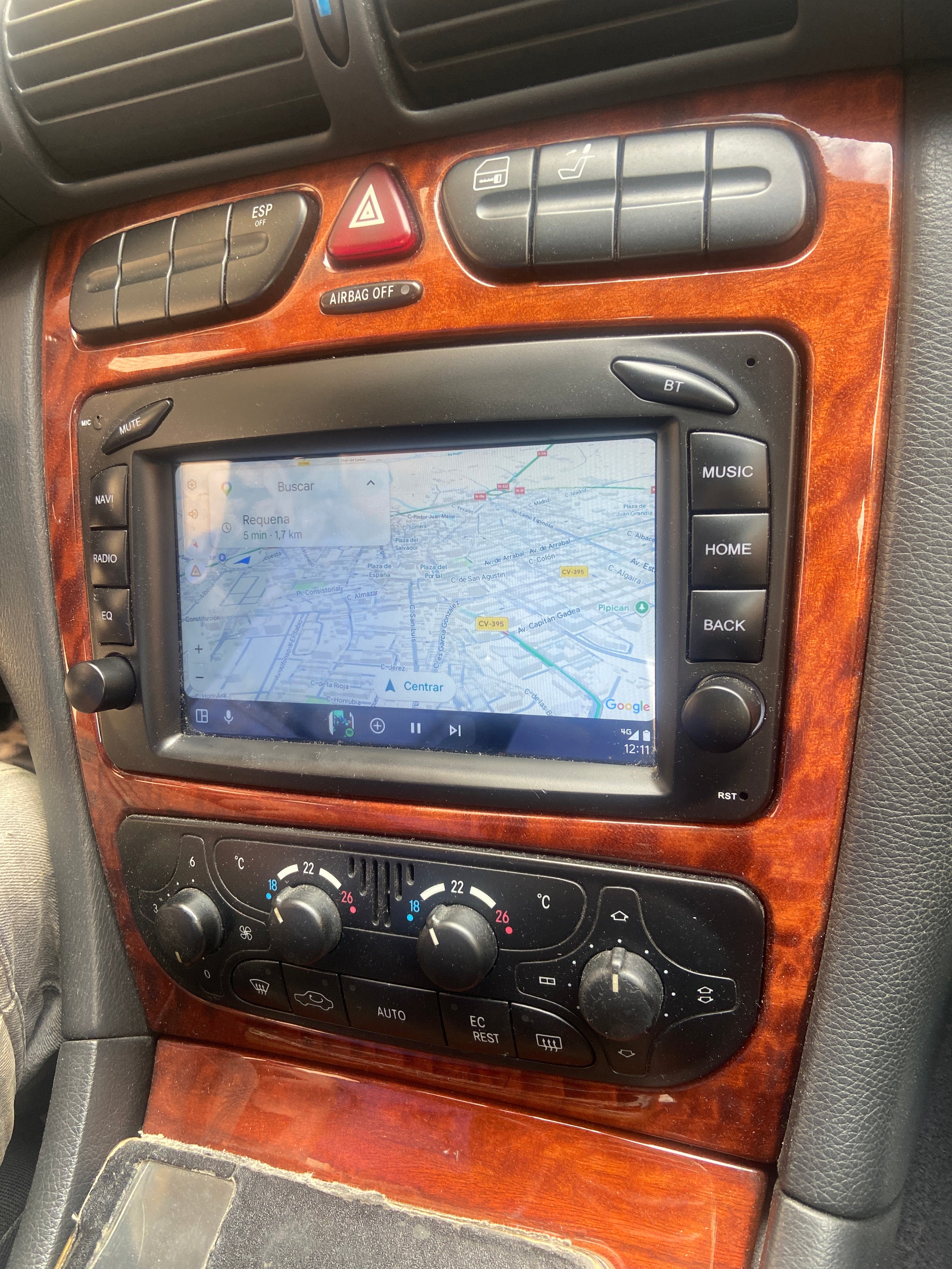 Radio Android Mercedes Clase C w203