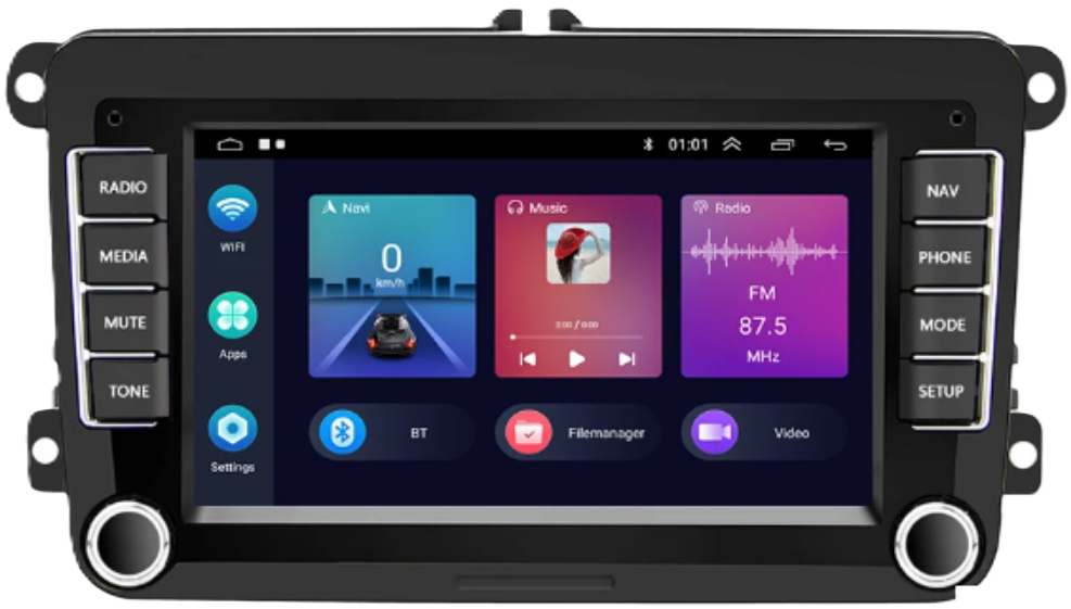 Radio Android 7 pulgadas para Volkswagen